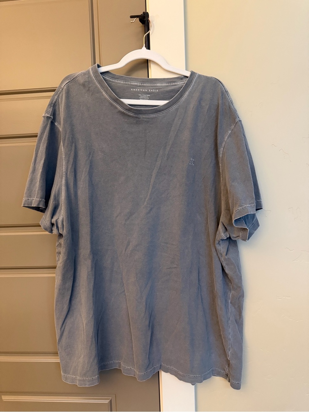American Eagle Outfitters Vintage Washed Slate Blue Short Sleeve Tee